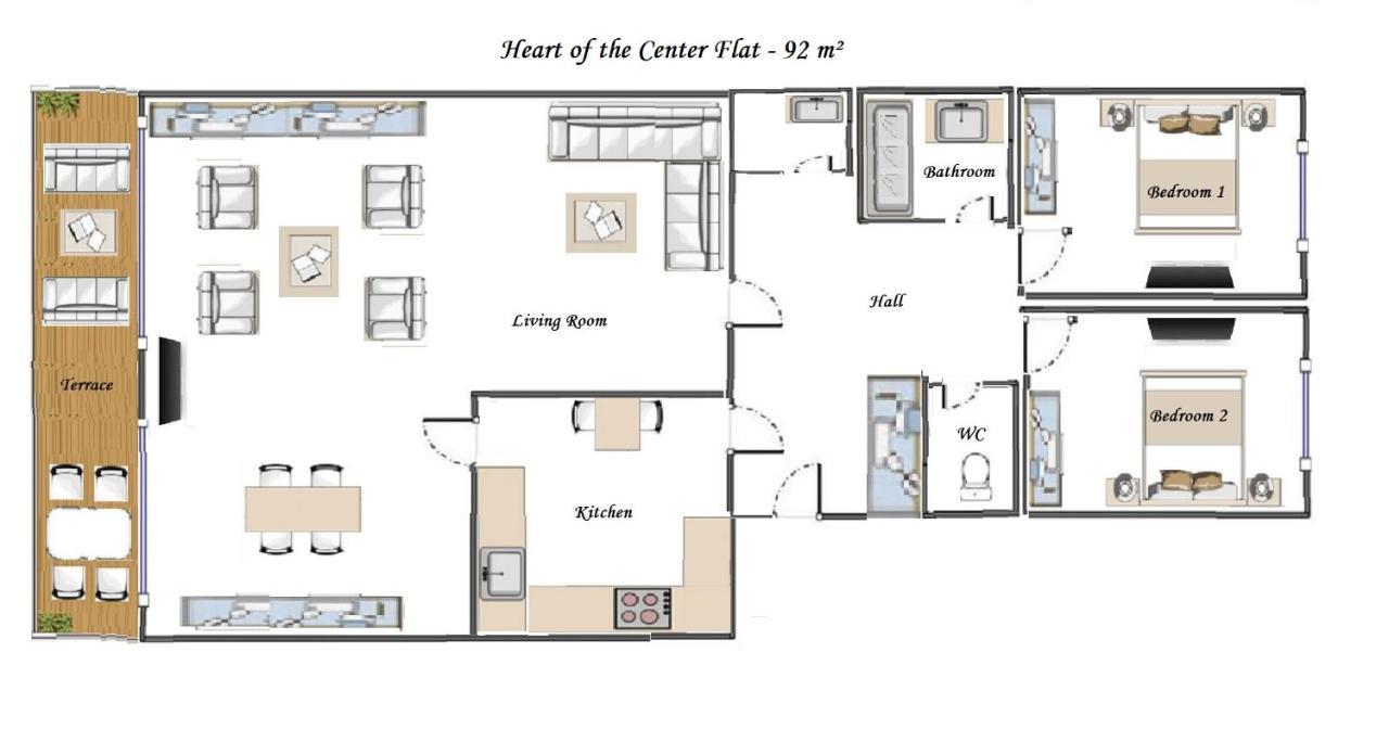 Heart Of Nice- Modern Elegant 2Br Flat Big Terrace מראה חיצוני תמונה